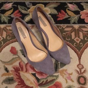 Cole Haan gray suede pumps